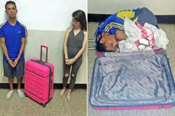 Chai! Woman Tries to Smuggle Her Boyfriend Out of Prison by Squeezing Him Inside a Suitcase (Photos)